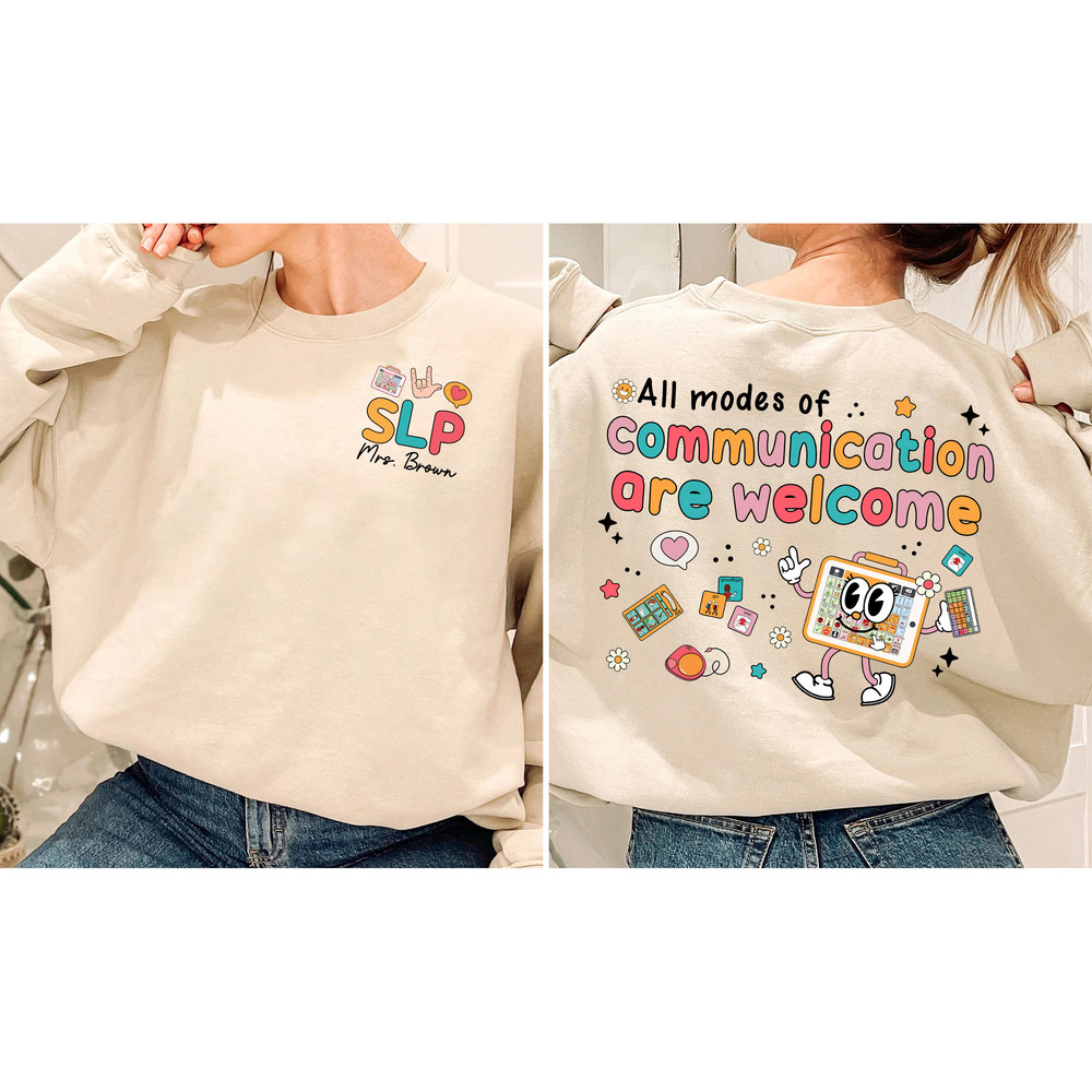 SLP Shirt, Speech Pathologist Personalized, Speech Therapy Assistant SLPA, Speech Therapist Gift, Your Word Matter, Communication Shirt - 4.jpg