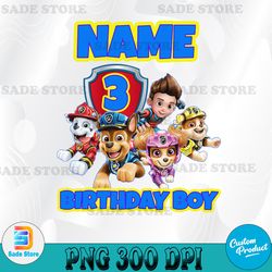 custom file paw patrol birthday png, paw patrol png, paw patrol birthday family png, paw patrol custom birthday