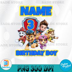 Custom File Paw Patrol Birthday Png, Paw Patrol Png, Paw Patrol Birthday Family png, Paw Patrol Custom Birthday