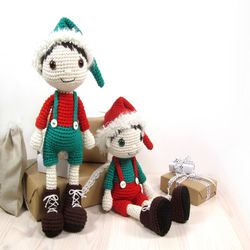 PATTERN: Christmas Elf - Amigurumi doll pattern - Crochet tutorial with photos
