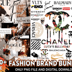150 fashion brand bundle, trending png, brand logos png