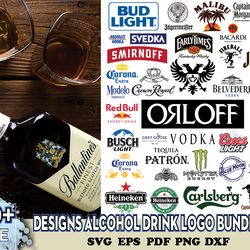 50 designs alcohol drink logo bundle svg, beer logo, beer svg
