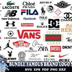 bundle famous brand logo svg 2, file for cricut