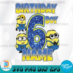 Personalized Minions Birthday Svg, Minions Birthday Family Svg, Minions Birthday Svg, Minions Svg, Digital Download