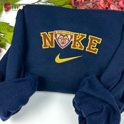 Nike St. Bonaventure Bonnies Embroidered Crewneck, NCAA Embroidered Sweater, St. Bonaventure Hoodies, Unisex Shirt