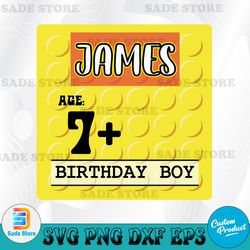 Building Blocks Birthday Svg, Brick Svg, Blocks Name Svg, Building Blocks Gift, Birthday Boy Svg, Birthday Girl Svg