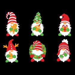 christmas gnome bundle gnome svg,  silhouette svg fies