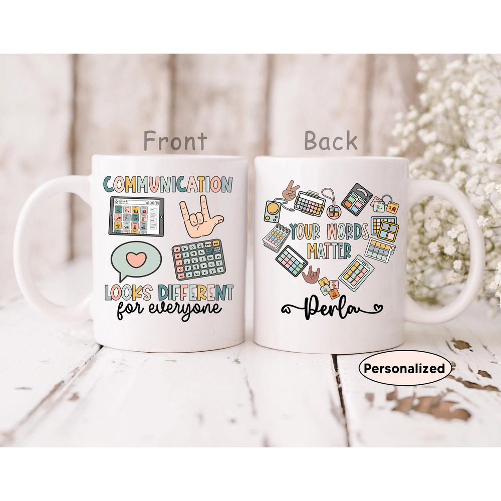 Speech Pathologist Mug Personalized Slp, Speech Therapy Gift SLP SLPA, Speech Therapist Cup Gift, Custom Mug Slp Appreciation, New Slp Gift - 1.jpg