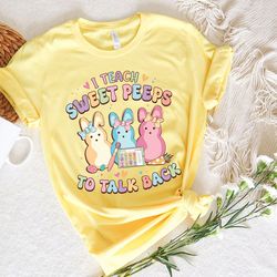 speech pathologist shirt, slp easter shirt sweatshirt, speech therapy bunnies, slpa aac shirt, speechie hoppy speech the