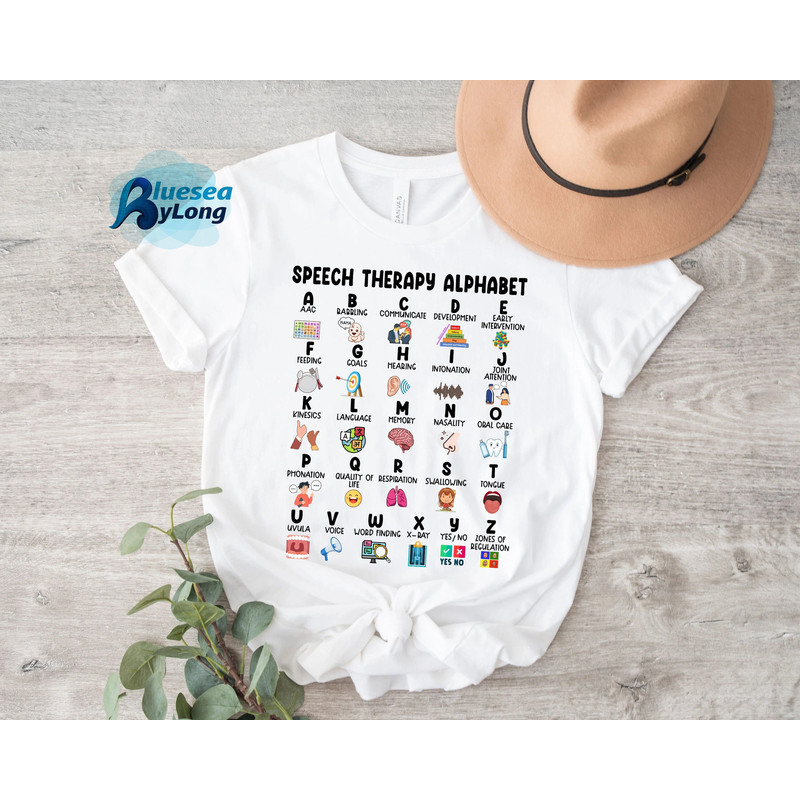 Speech Therapy Alphabet Shirt, ABC of Speech Therapist, SLP SLPA Shirt, Speech Pathologist Sweatshirt, Slp Shirt, Speech Appreciation Gift - 1.jpg