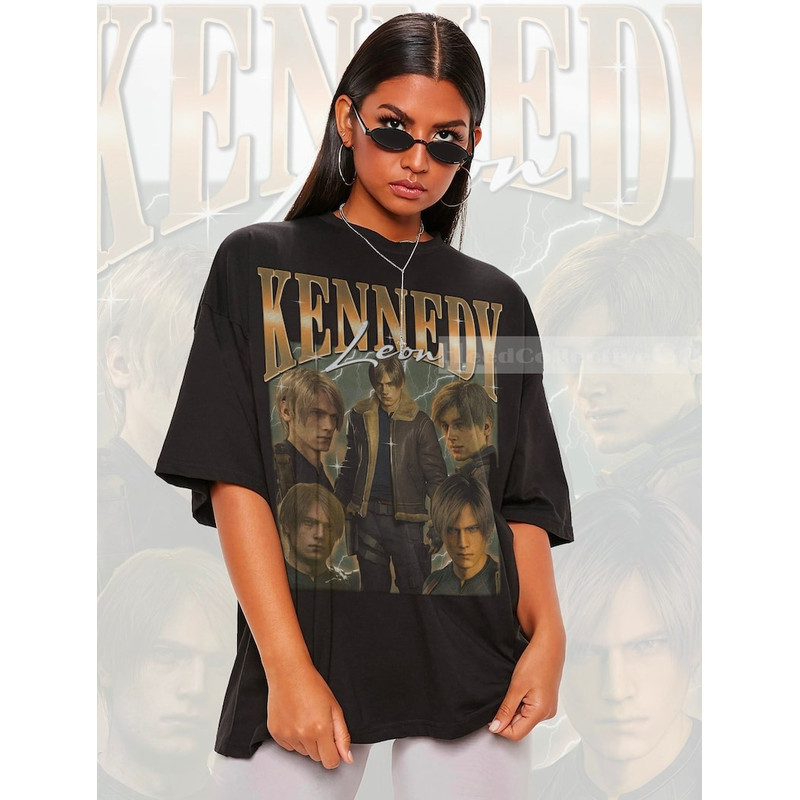 Vintage Leon Kennedy Shirt, Resident Evil 4 Shirt, Leon Kennedy T-shirt for men women, Leon Kennedy Resident Evil 4 Tee
