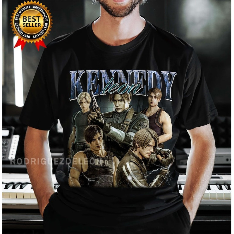 Vintage Leon Kennedy Shirt, Resident Evil 4 Shirt, Leon Kennedy T-shirt for men women, Leon Kennedy Resident Evil 4 Tee