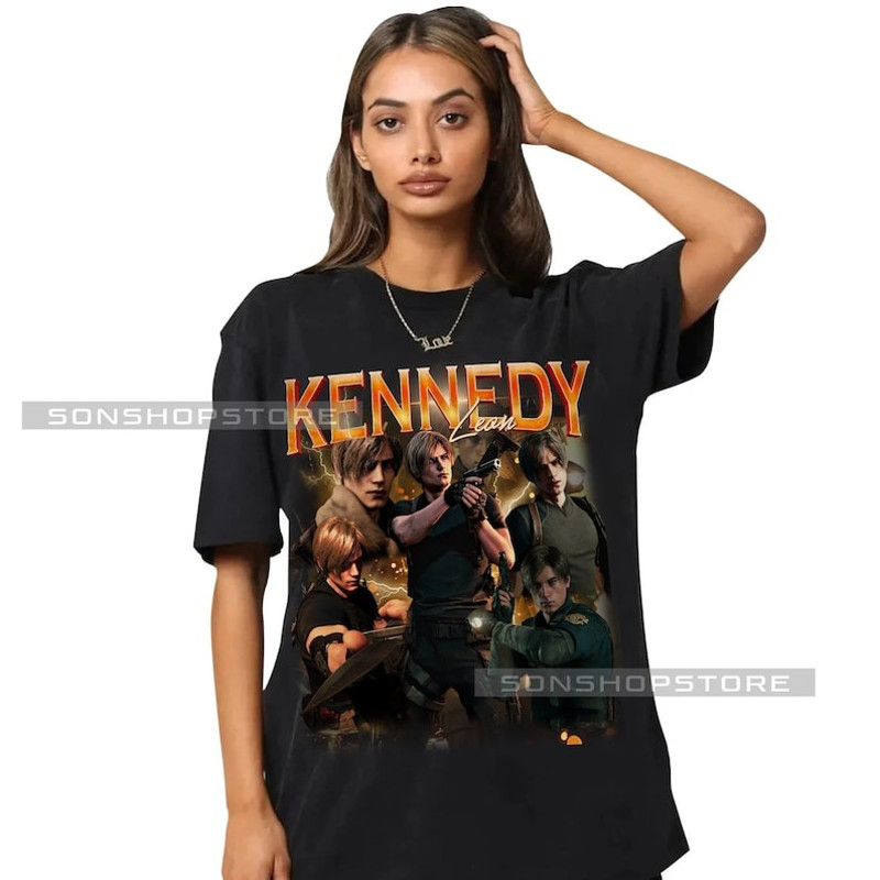 Vintage Leon Kennedy Shirt, Resident Evil 4 Shirt, Leon Kennedy T-shirt for men women, Leon Kennedy Resident Evil 4 Tee