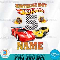 Personalized Hot Wheels Birthday Family Svg, Hot Racing Cars Birthday Boy Svg, Cars Birthday Gift