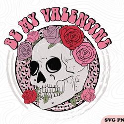 skull valentine svg png sublimation
