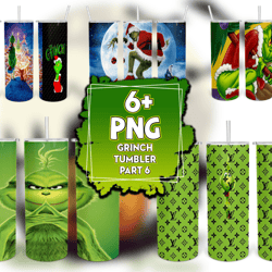 6 files bundle grinch tumbler png part 6, grinch tumbler