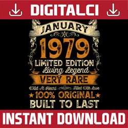42nd birthday 42 years old retro vintage january 1979 png