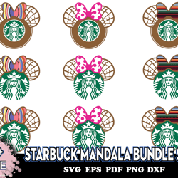 starbuck mandala bundle svg, brand logo svg, starbuck wrap svg