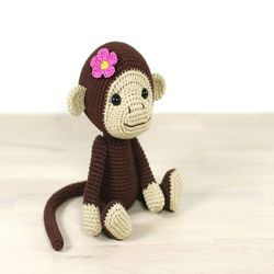 PATTERN: Monkey - 4-way jointed amigurumi monkey - Crochet tutorial with photos
