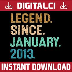 9th birthday s 9 year old legend since january 2013 png