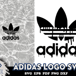 adidas logo svg, logo brand svg, dripping logo svg