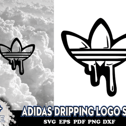 adidas dripping logo svg, logo brand svg, adidas logo svg