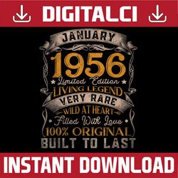 born in january 1956 vintage 65th birthday 65 years old png