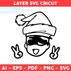 gojo satoru svg, gojo satoru chibi svg, jujutsu kaisen svg, anime character svg, anime svg -digital file