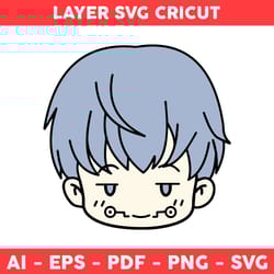 okkotsu yuta svg, yuta chibi svg, yuta face svg, rika svg, jujutsu kaisen svg, anime character svg, anime svg