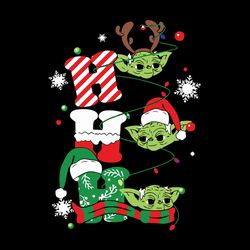 star wars yoda ho ho ho gorgeous christmas ornament svg, silhouette svg fies