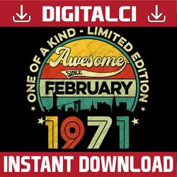 february 1971 retro 50 years old vintage 50th birthday  png