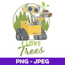 disney pixar earth day wall-e i love trees v1
