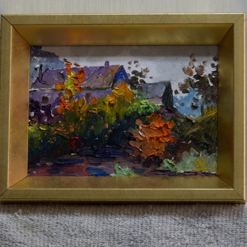 hand-painted-original-oil-painting-enchanting-primitive-village-stroll-01.jpg