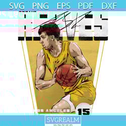 austin reaves los angeles lakers basketball player svg cutting files
