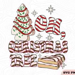 oh christmas tree cakes svg png