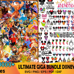 100000 ultimate disney svg bundle, mickey svg, princess svg