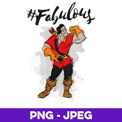 womens disney beauty and the beast gaston fabulous portrait sketch v3