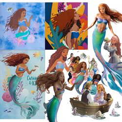 The Little Mermaid 2023 Clipart Images including 23 images with transparent background