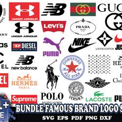 bundle famous brand logo svg 3, file for cricut