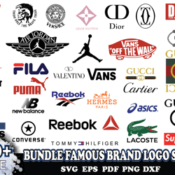 bundle famous brand logo svg 4, file for cricut