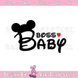 Boss Baby Mickey Svg, Boss Baby Svg, Svg, Dxf, Cricut, Silhouette Cut File, Instant Download, Baby Boss Disneysvg, Baby