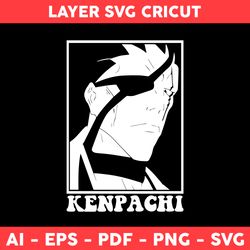Zaraki Kenpachi Svg, Kenpachi Svg, Bleach Svg, Bleach Character Svg, Bleach Hell Verse Svg, Anime Svg, Manga Svg