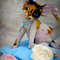 Devon Rex kitten.  Handmade toy. Art doll animal (2).JPG