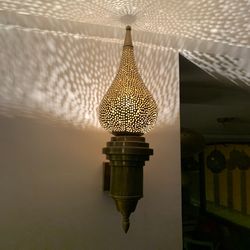 Moroccan Light Shade, Traditional wall sconce handmade Moroccan lighting, Moroccan Lamp