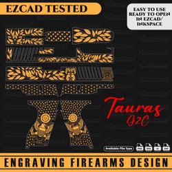 Engraving Firearms Design TAURAS G2C 9mm Patriot Design