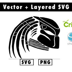 predatory svg and png files for cricut machine , anime svg , manga svg , goku svg