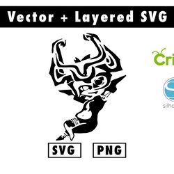 midna svg and png files for cricut machine , anime svg , manga svg , goku svg