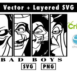 bad boys svg and png files for cricut machine , anime svg , manga svg , goku svg