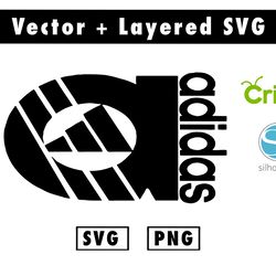 adidas svg and png files for cricut machine , anime svg , manga svg , goku svg