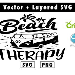beach therapy svg and png files for cricut machine , anime svg , manga svg , goku svg